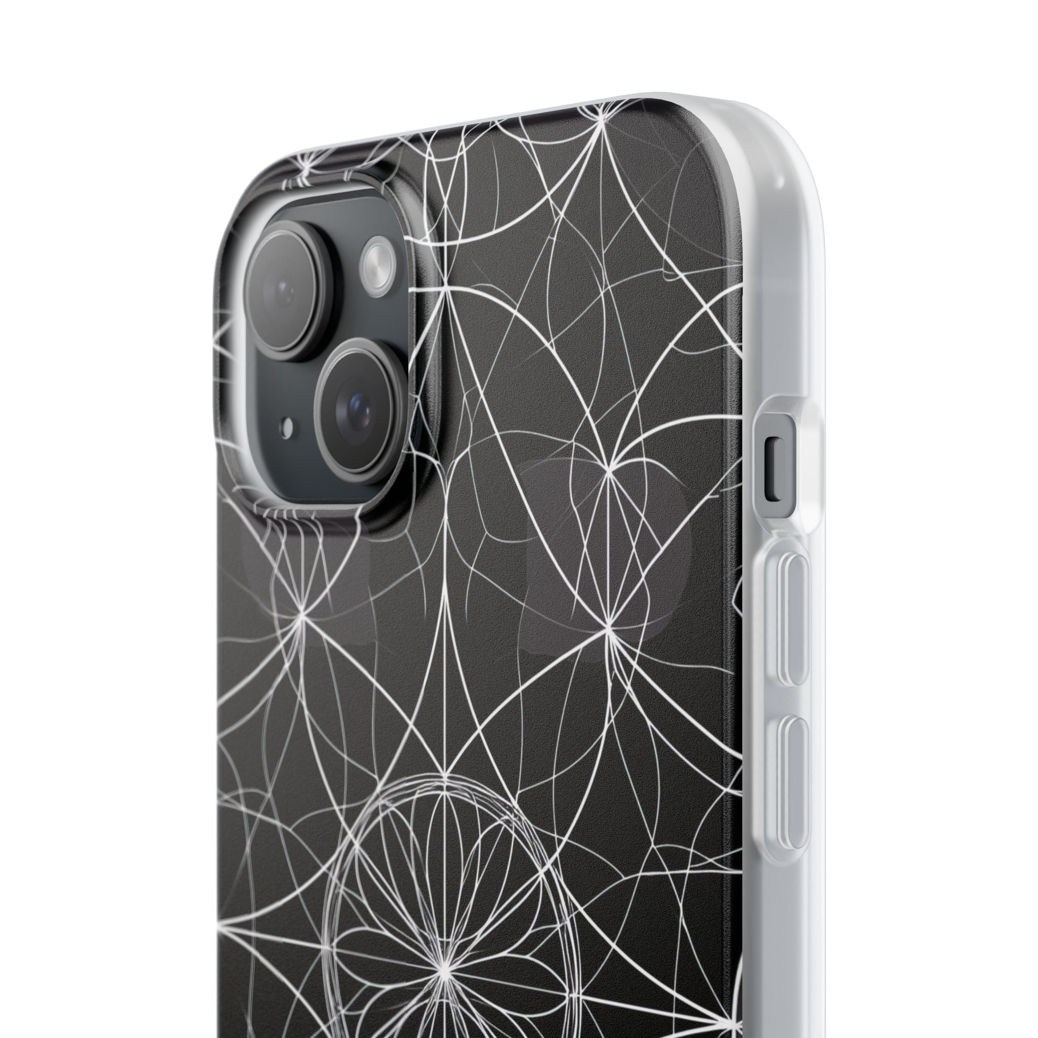 Radiant Petal Orbit iPhone 15 Plus Case - Soft