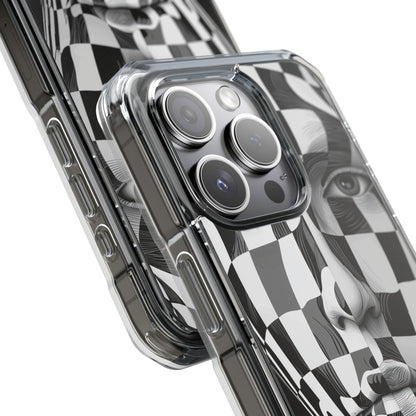 Checkered Face iPhone 15 Pro Case - Impact