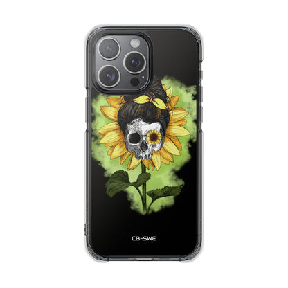 Sunflower Skull Fusion iPhone Case - Impact