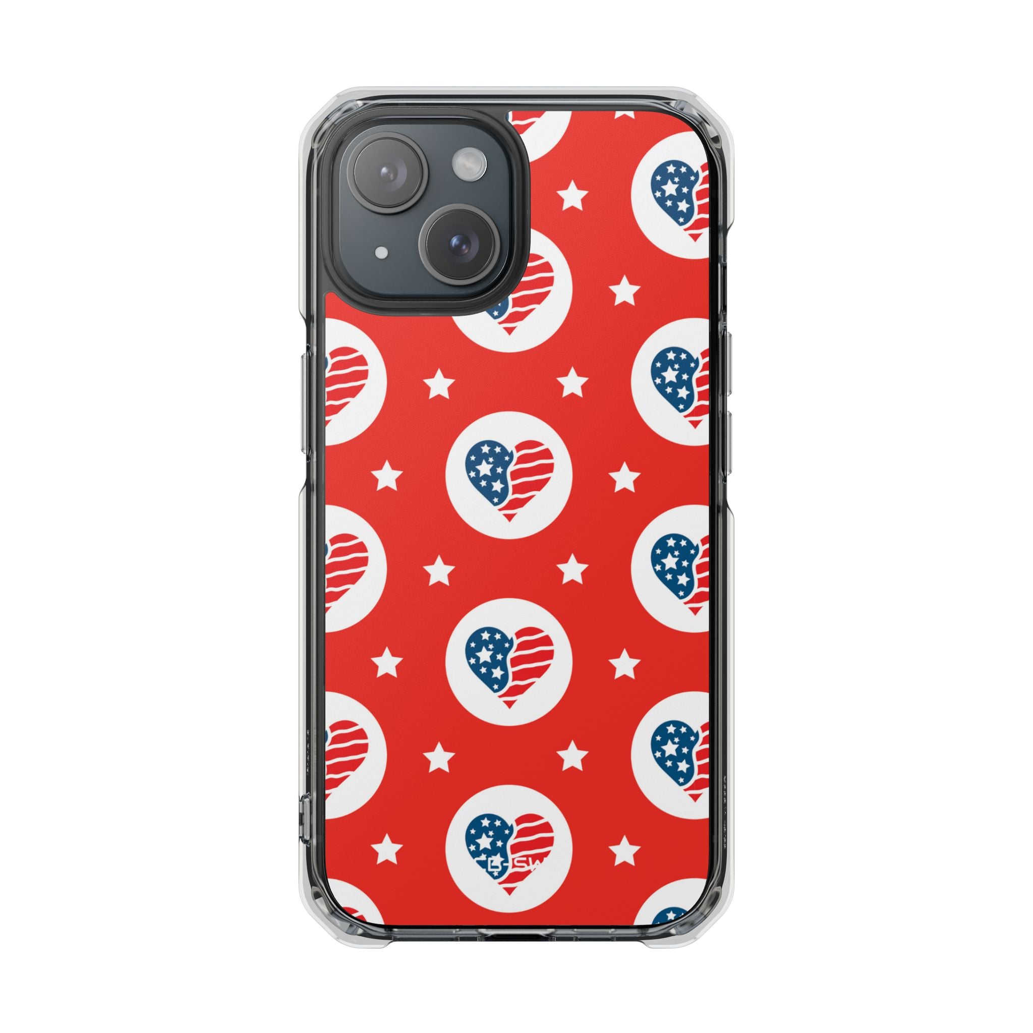 Hearts Celebrate Freedom iPhone Case - Impact