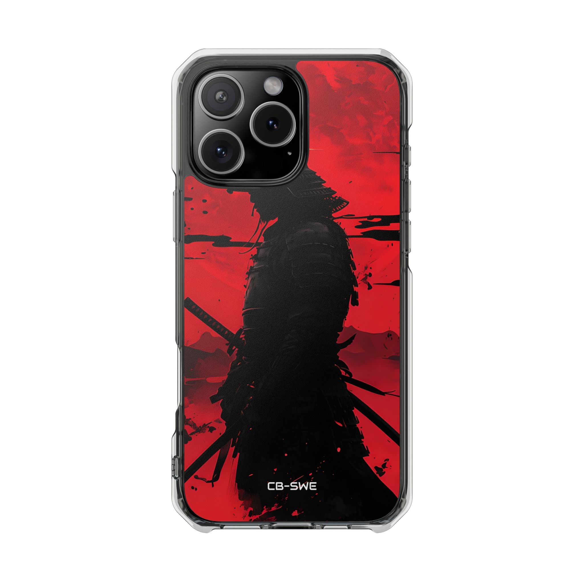 Red Samurai Shadow iPhone Case - Impact