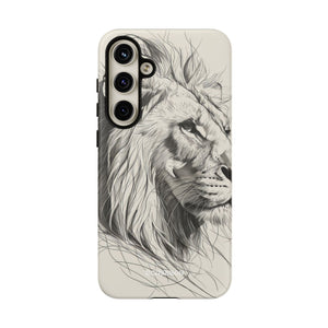 Majestic Lion: Minimalist Elegance - For Samsung S24