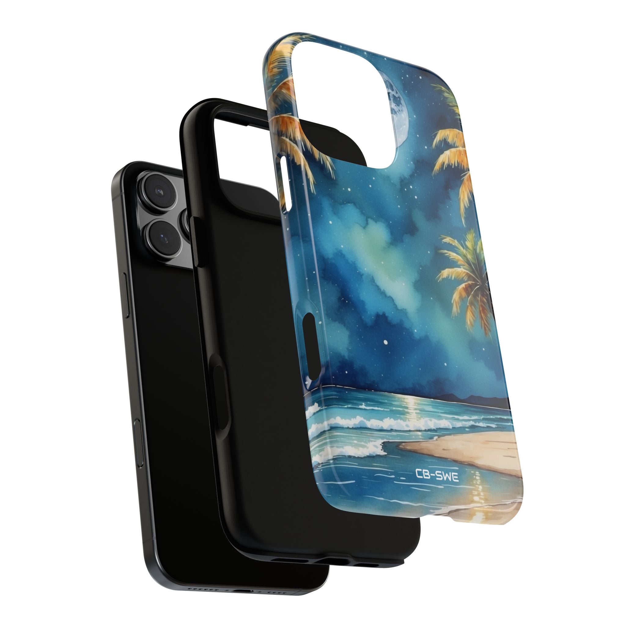 Moonlight Kisses Waves - iPhone Case