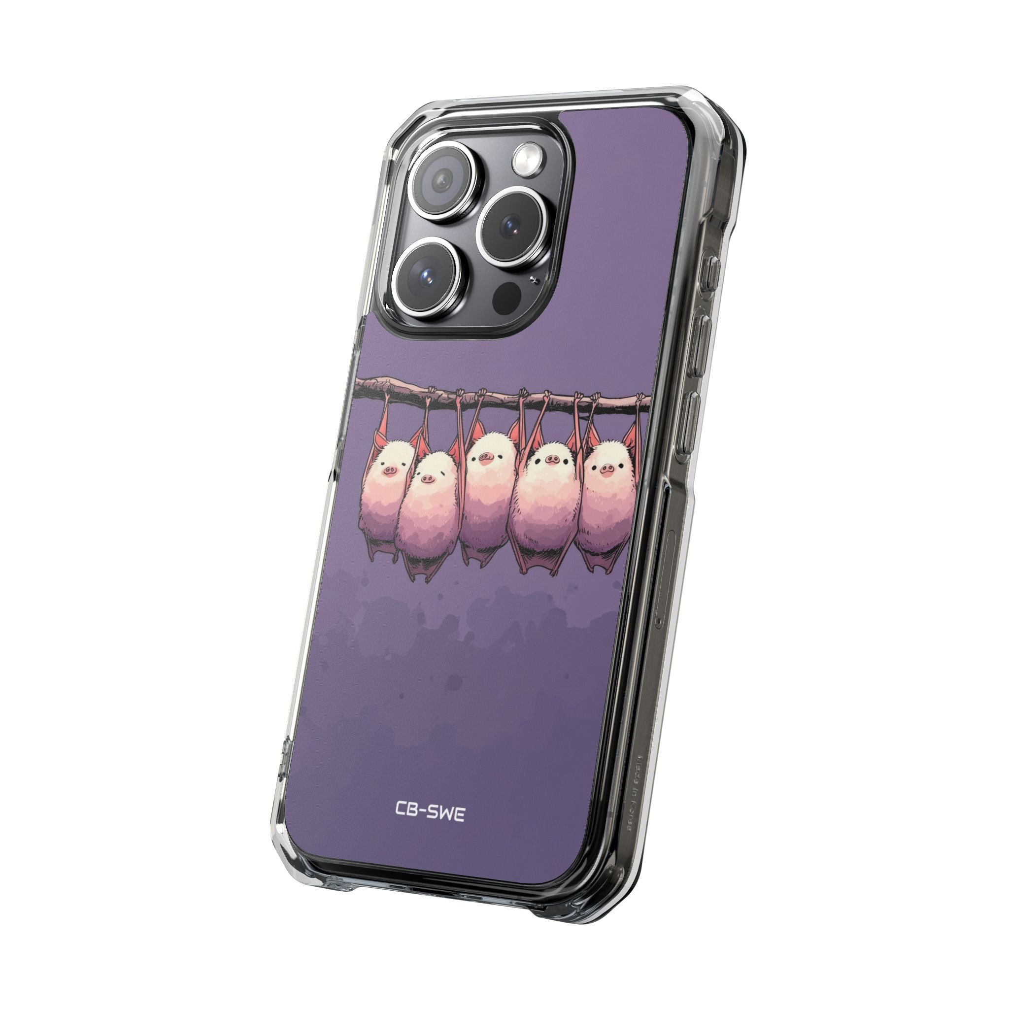 Bats Hang Playfully iPhone Case - Impact