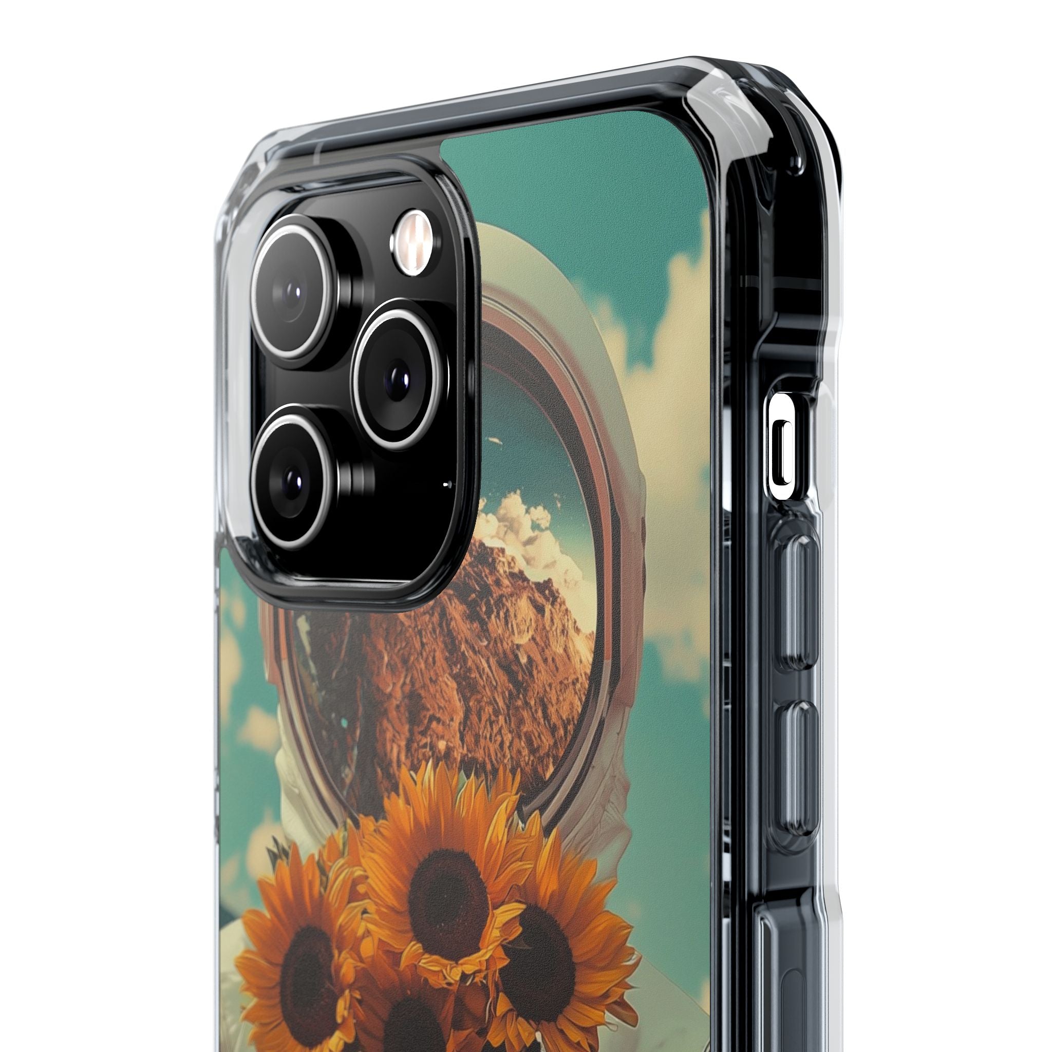 Sunflower Astronaut iPhone 14 Pro Max Case - Impact
