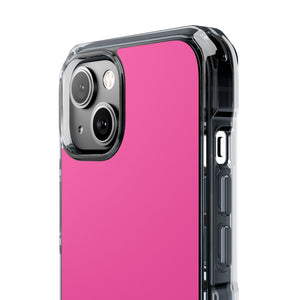 Magenta Crayola | Handyhülle für iPhone (Clear Impact Case – magnetisch) 