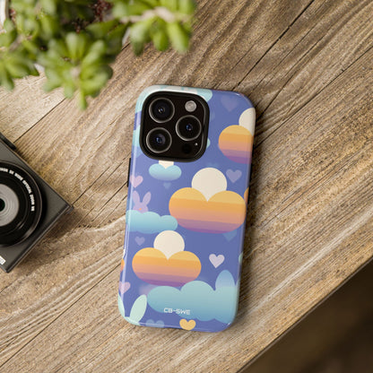Bunnies Dance Among Clouds - iPhone Case
