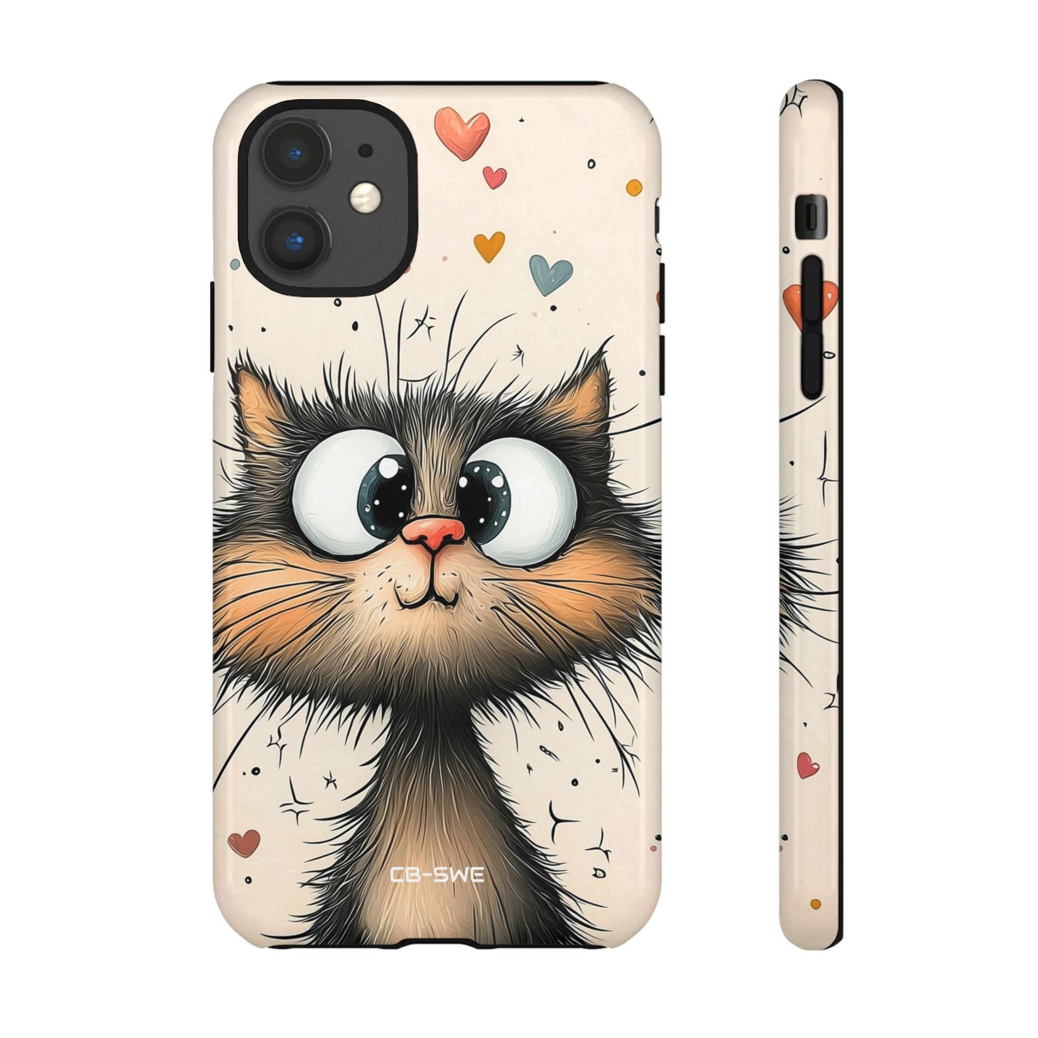 Whimsical Cat Smiles - iPhone Case
