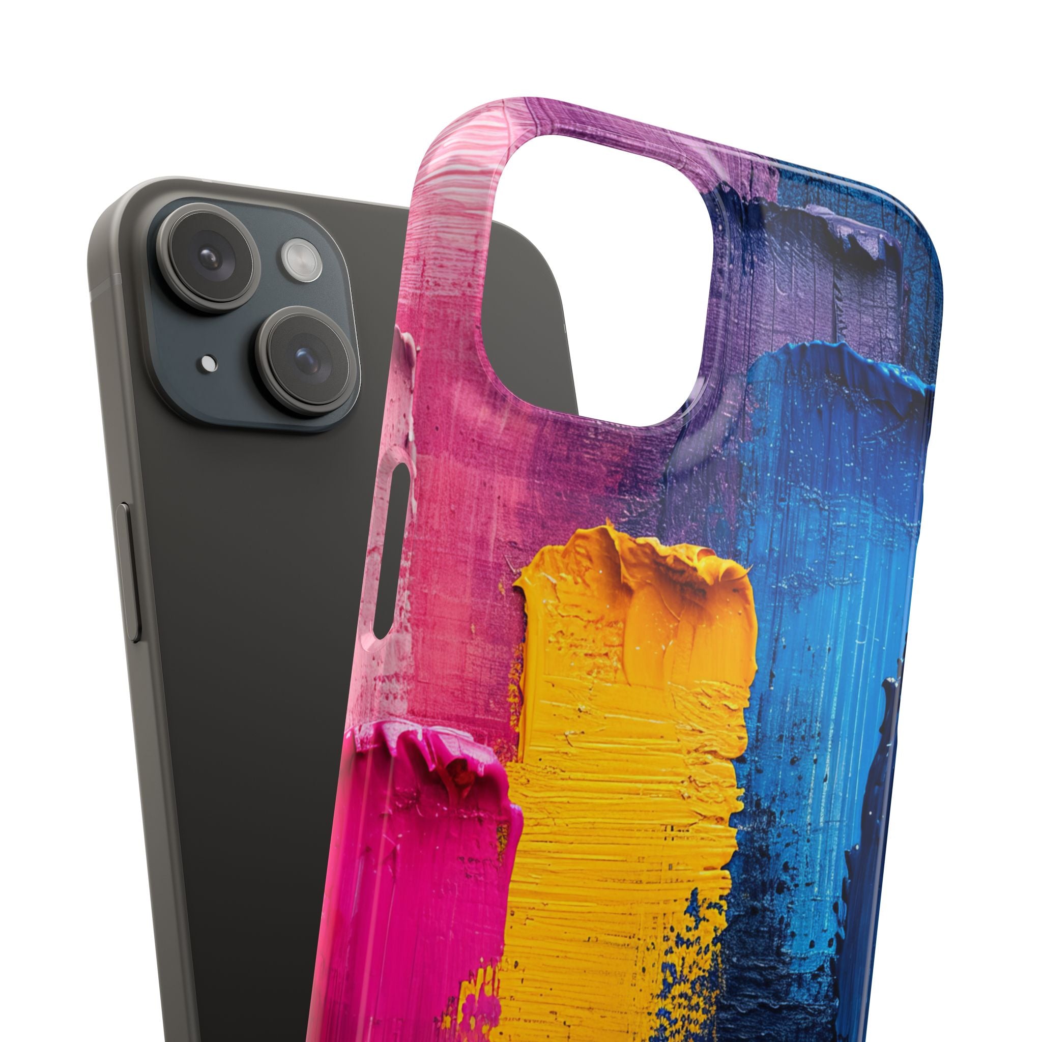 Bold Abstract Texture - Slim iPhone 15 Phone Case