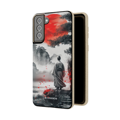 Serene Samurai Sunrise | Biodegradable Phone Case