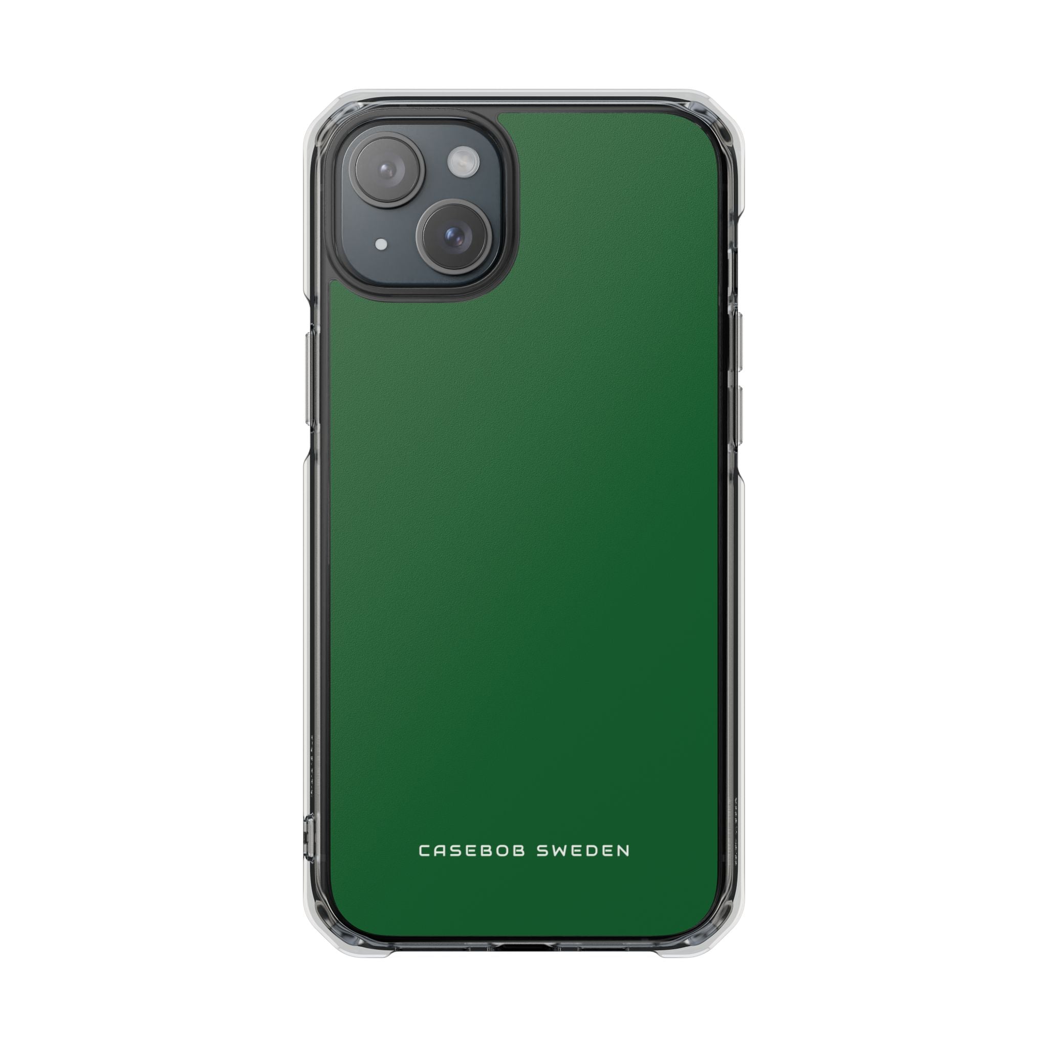 Dark Green iPhone 15 - Clear Impact Phone Case