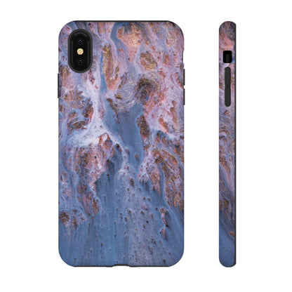 Blue Ice Ink Art iPhone Case (Protective) iPhone XS MAX Matte Phone Case