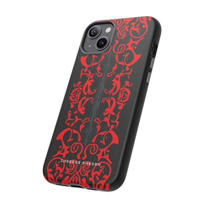 Gothic Crimson Symmetry iPhone 14 - Tough Phone Case