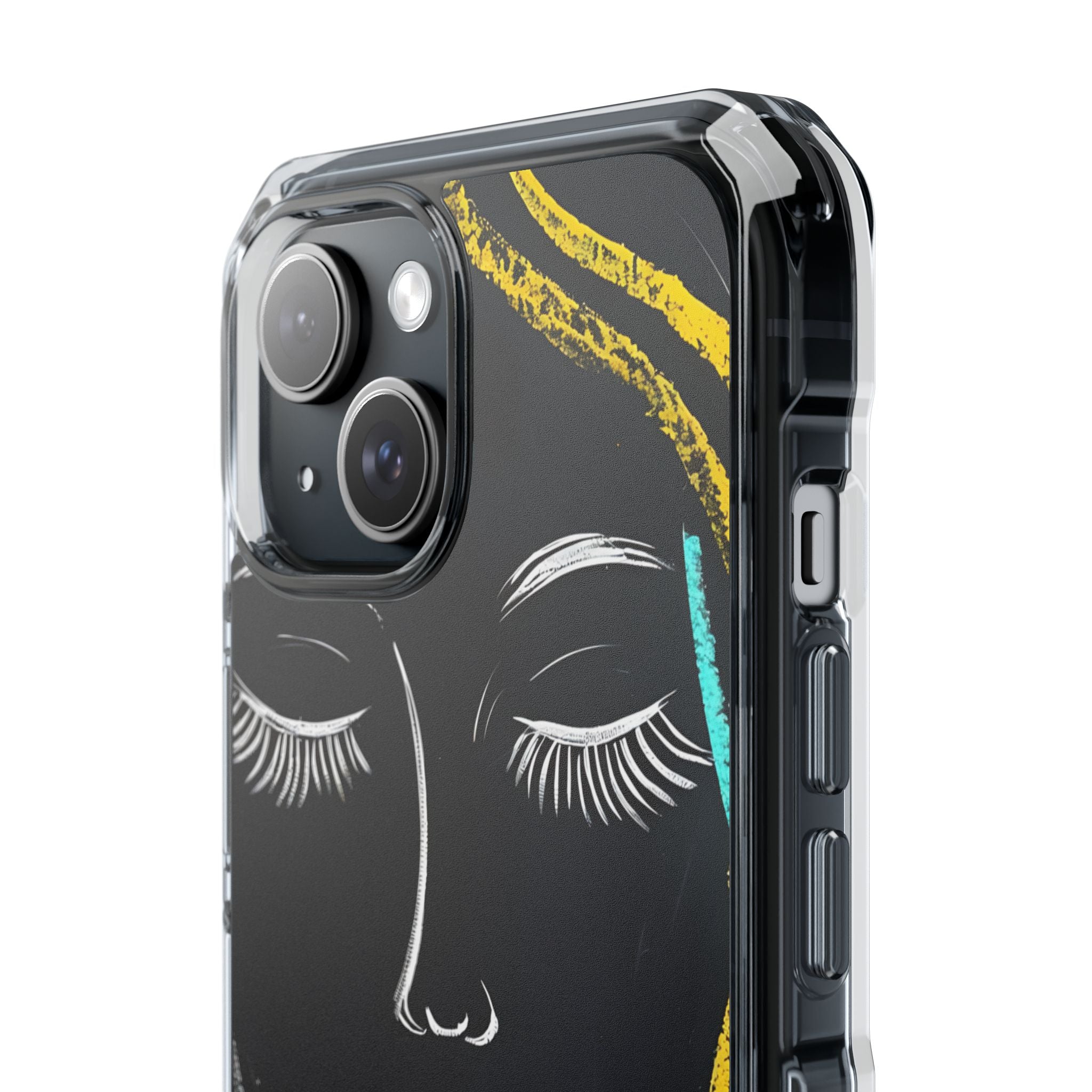 Vivid Minimalist Portrait iPhone Case - Impact