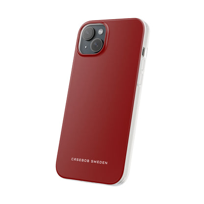 Dark Red iPhone 15 - Flexi Phone Case