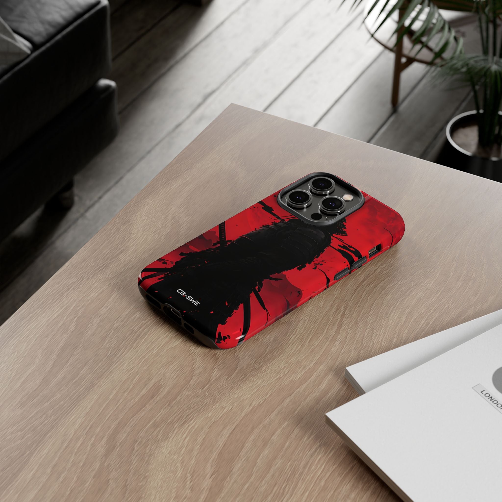 Red Samurai Shadow - iPhone Case