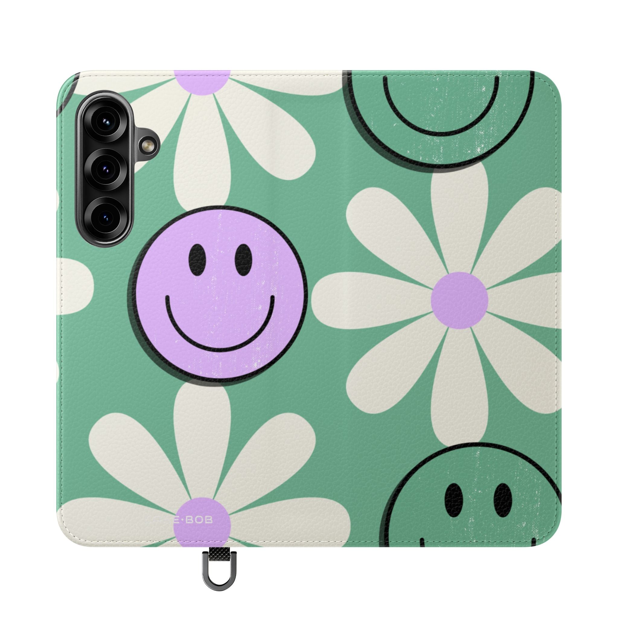 Smiley Daisy Glow - Samsung S25+ Case - Lompakkokotelo