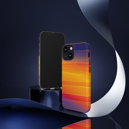 Orange Fusion: Data Artistry - Protective Phone Case