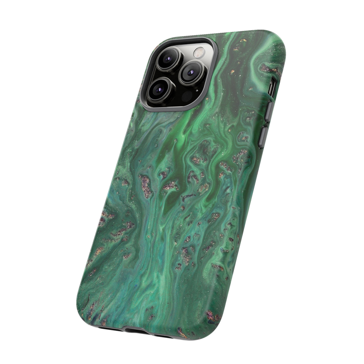 Light Green Ink Art iPhone Case (Protective) Phone Case