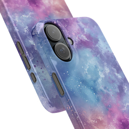 Cosmic Nebula Swirls - Slim iPhone 16 Phone Case