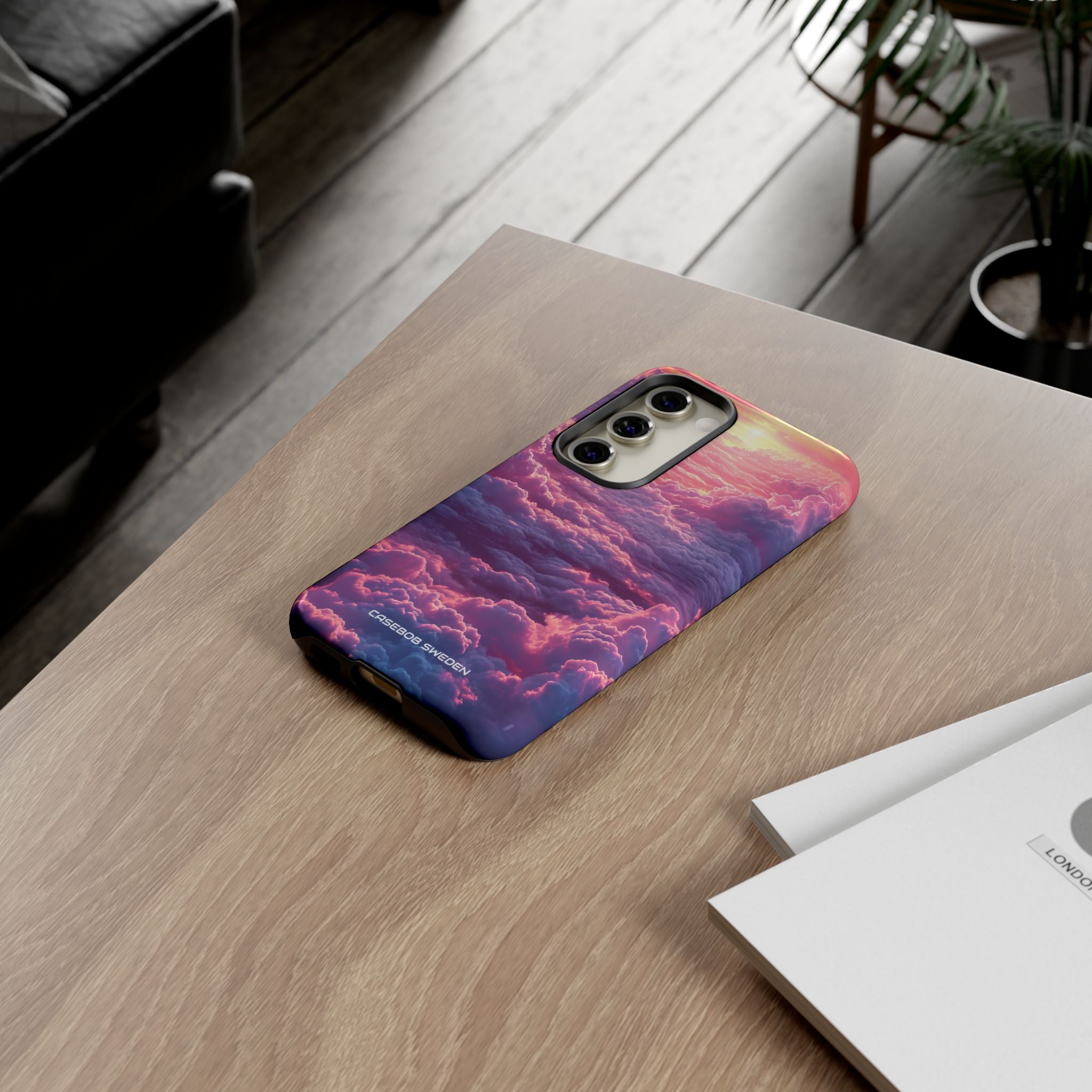 Pink Purple Clouds - Tough Samsung S23 Phone Case