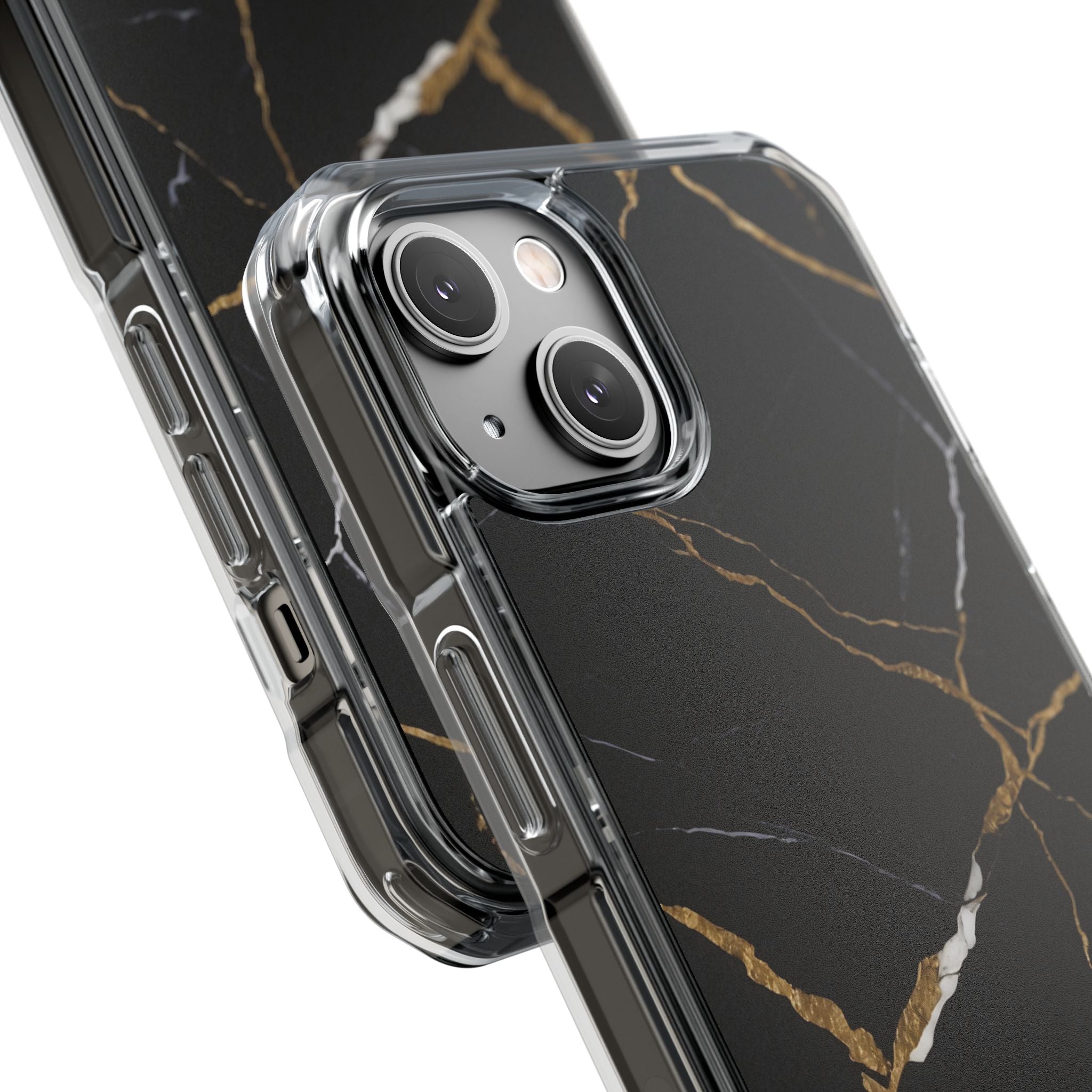 Golden Veins Emerge iPhone Case - Impact