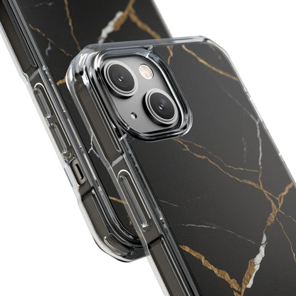 Golden Veins Emerge iPhone Case - Impact