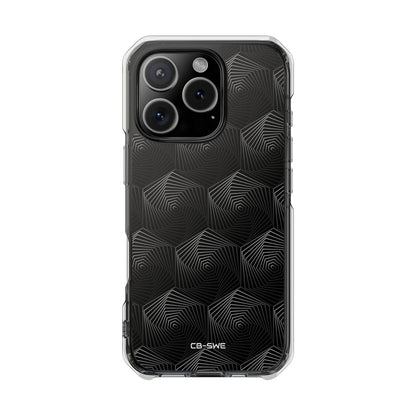 Geometric Spiral Illusion iPhone Case - Impact