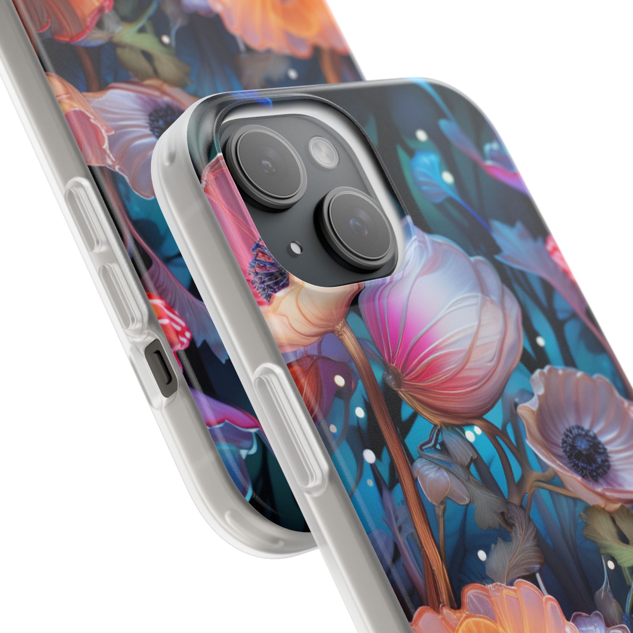 Translucent Bloom iPhone 15 Case - Soft