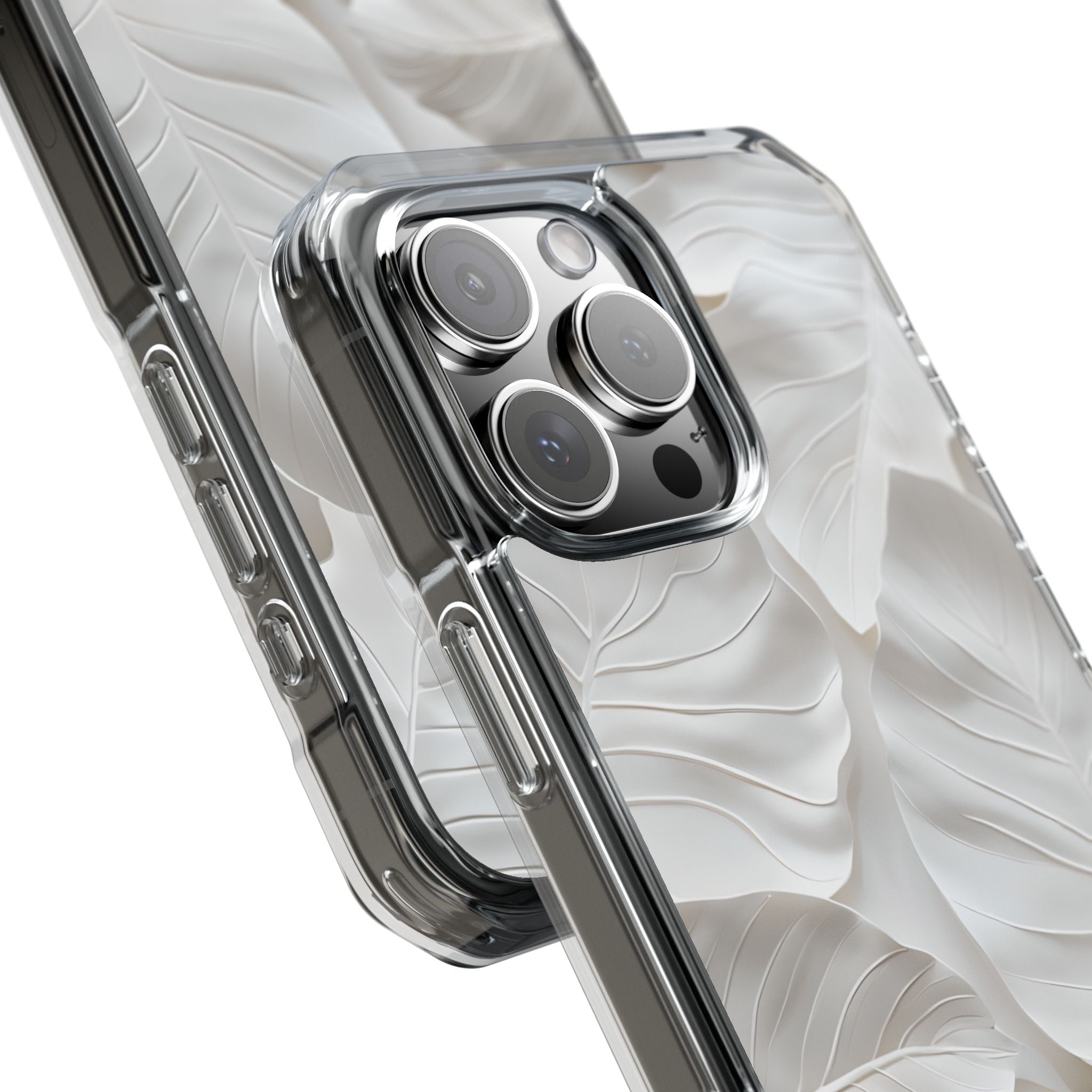 Elegant Leaf Relief iPhone Case - Impact