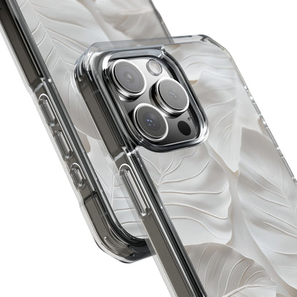 Elegant Leaf Relief iPhone Case - Impact