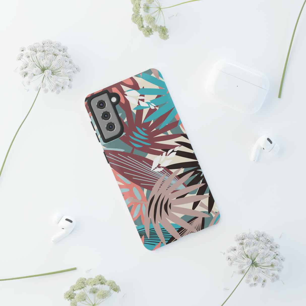 Tropical Leaf Jazz - Protective Phone Case