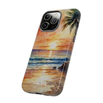 Sunset Palm iPhone 14 Pro Max Case - Tough