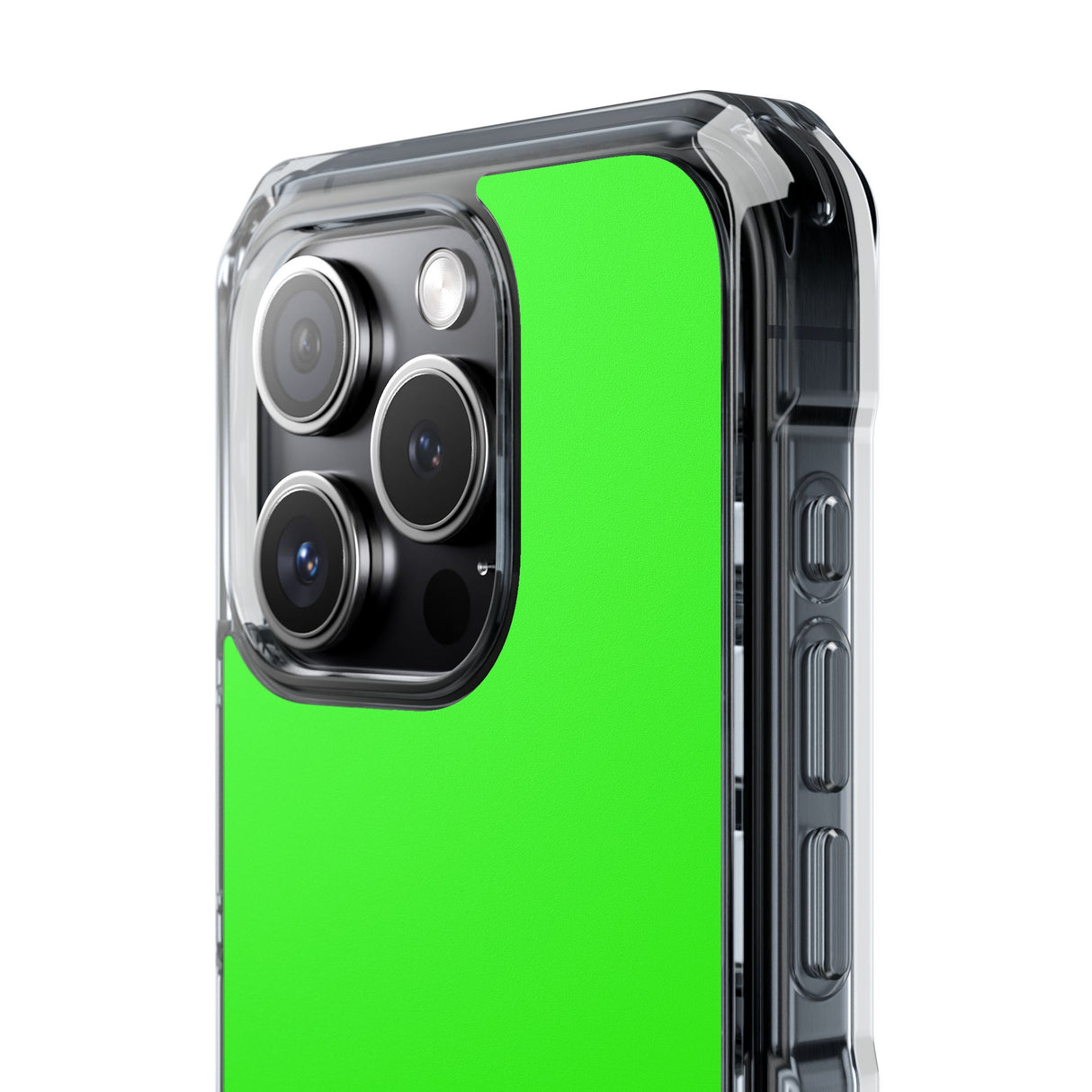 Neon Green | Phone Case for iPhone (Clear Impact Case - Magnetic)