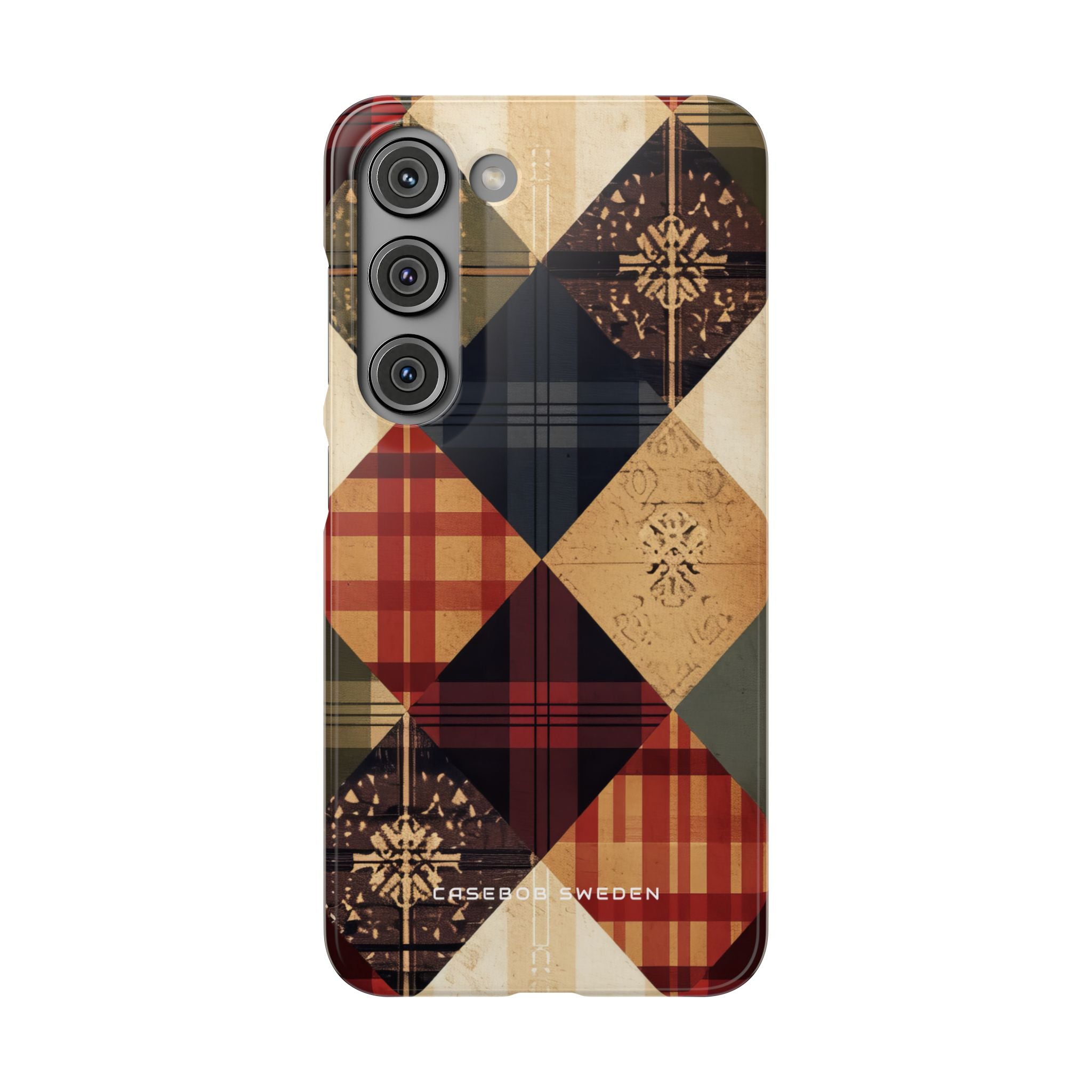 Rustic Geometric Patchwork Harmony Samsung S23 - Slim Phone Case