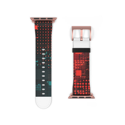 Crimson Circuit - Watch Band