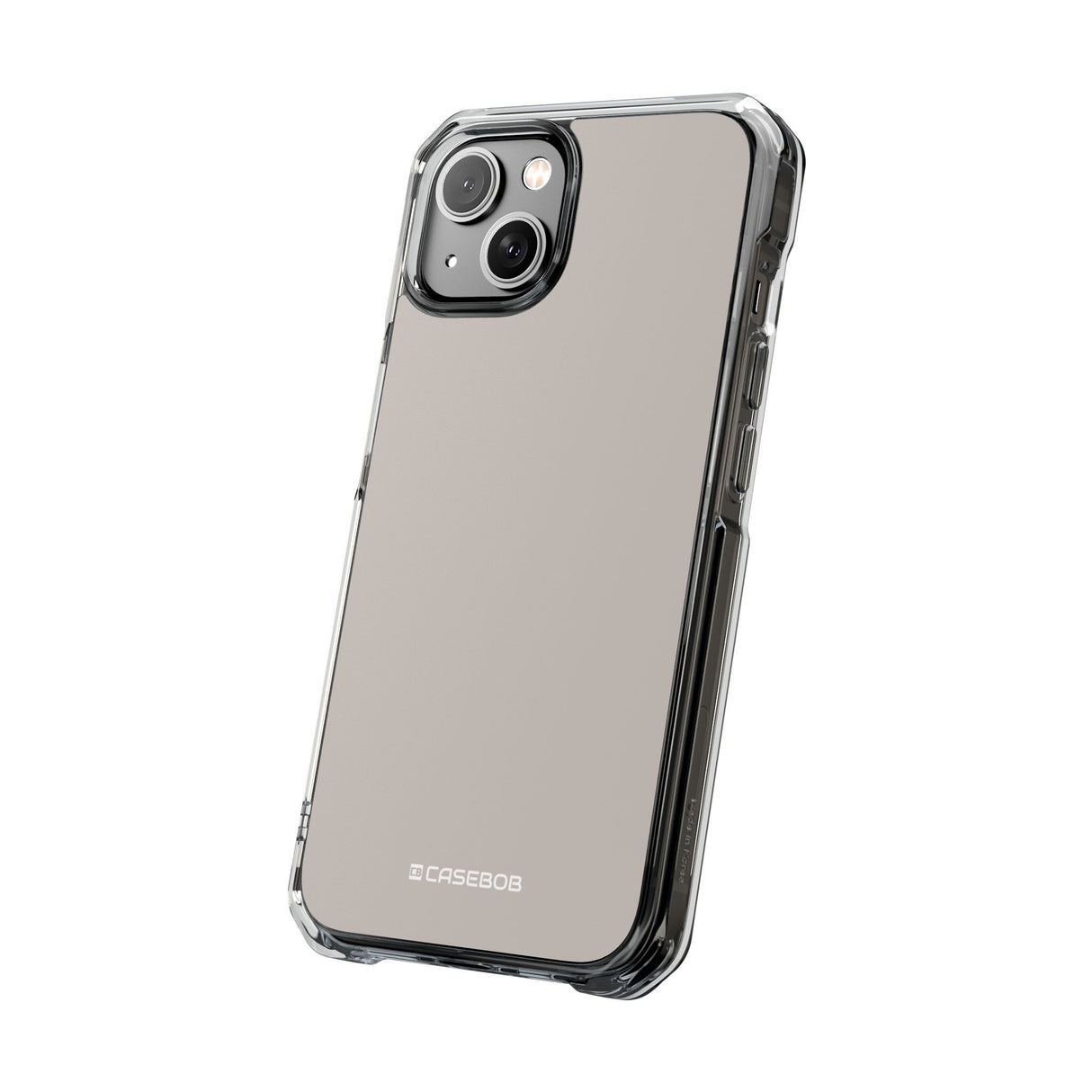 Blasses Silber | Handyhülle für iPhone (Clear Impact Case – Magnetisch) 