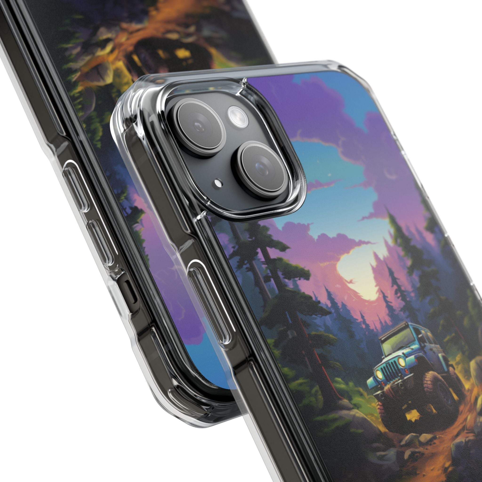 Sunset Forest Drive iPhone Case - Impact