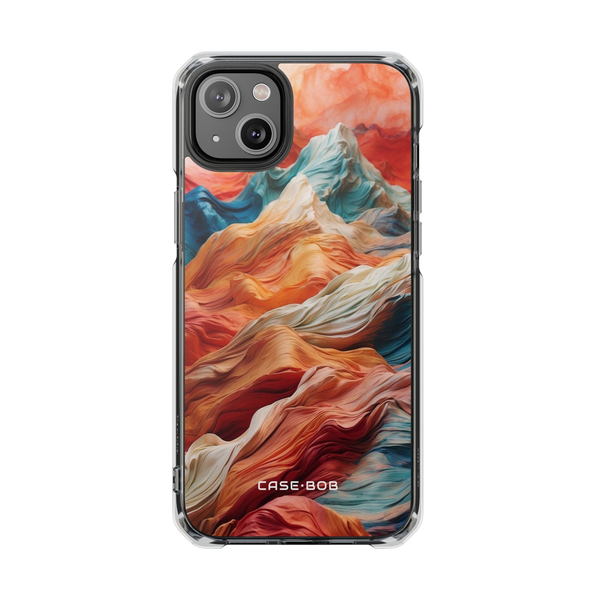 Fabric Peaks Cream iPhone 14 Plus Case - Impact