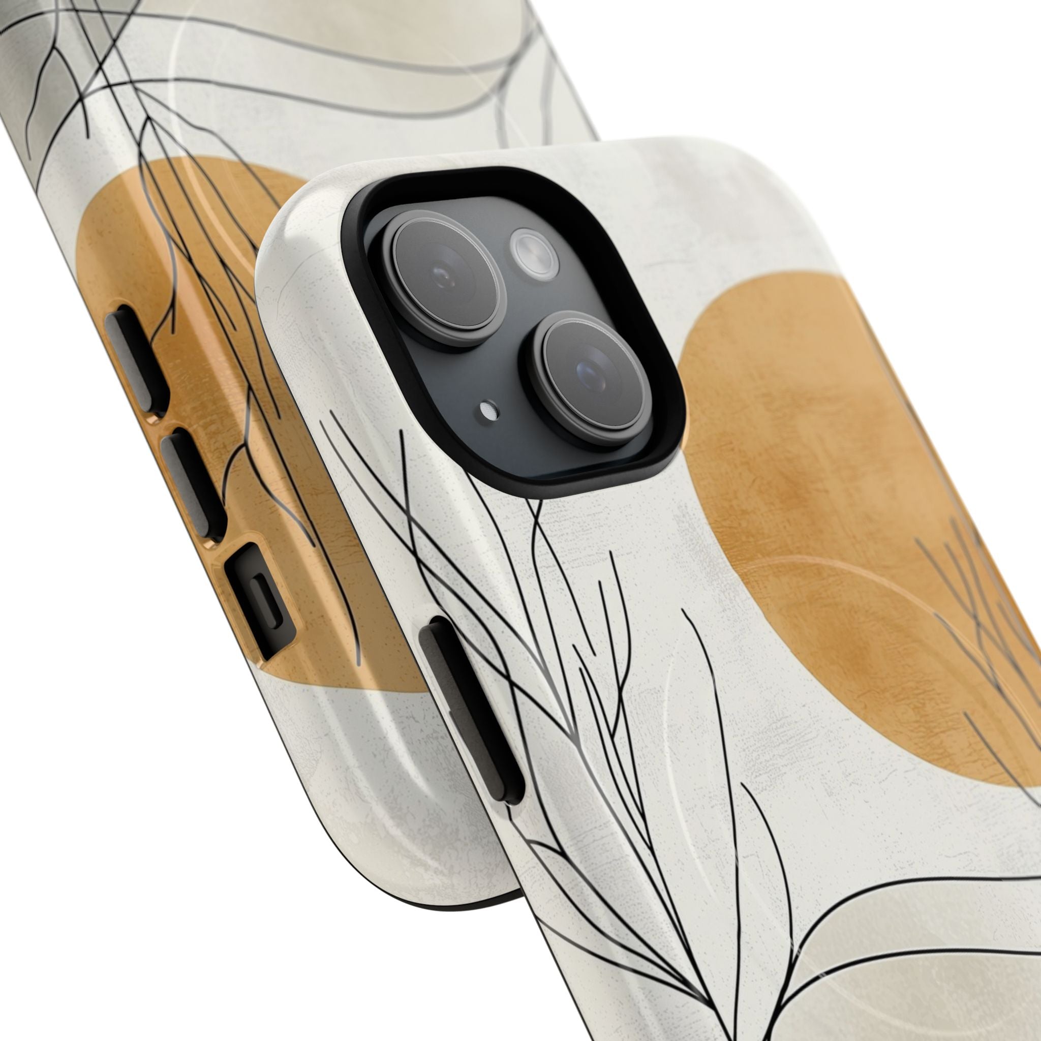 Orange Halo iPhone 15 Case - Tough+