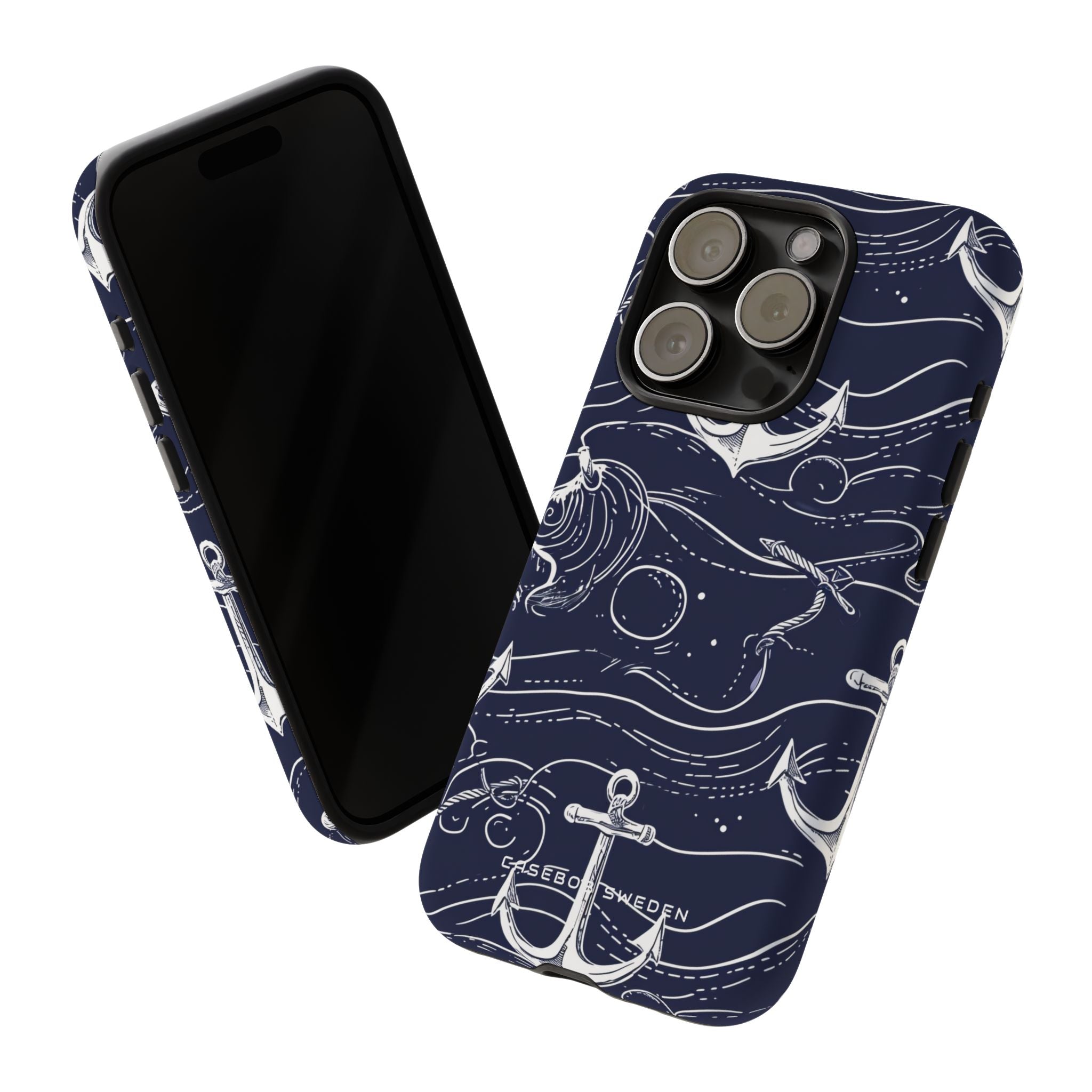 Gradient Anchorflow Waves iPhone 15 - Tough Phone Case