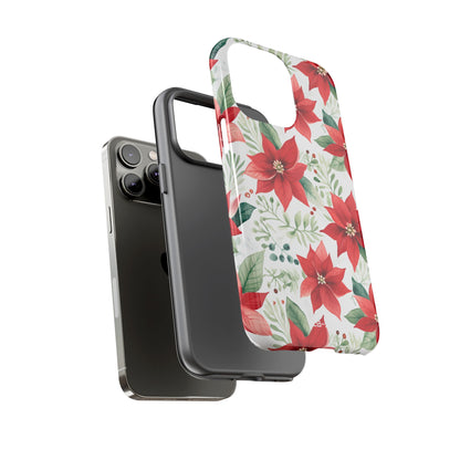 Poinsettias Bloom Bright - iPhone Case