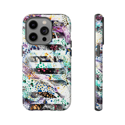 Abstract Green Purple - Protective Phone Case