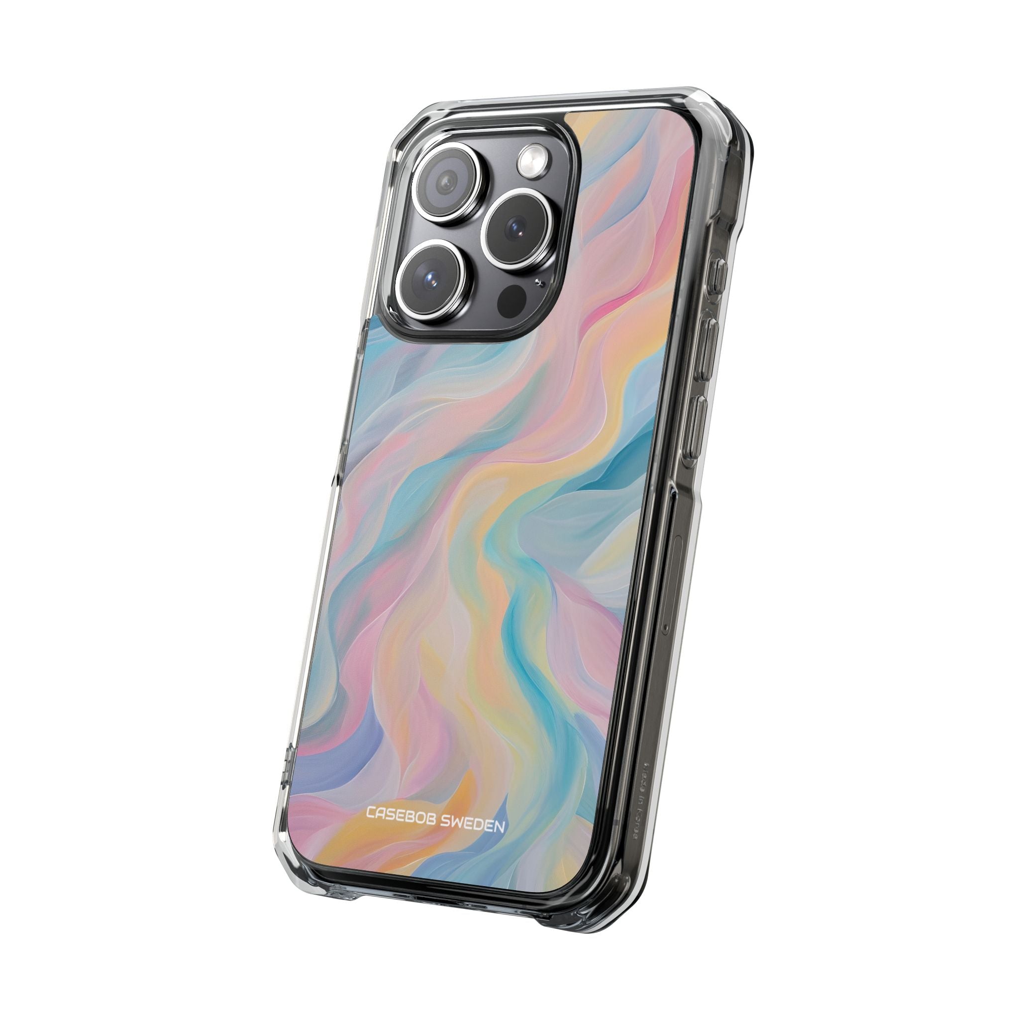 Dreamy Pastel Swirls - Clear Impact iPhone 15 Phone Case