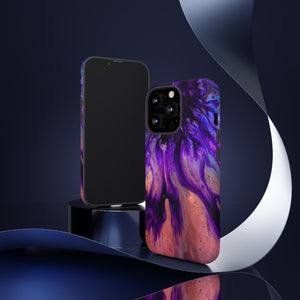 Purple Flow Ink Art iPhone Case (Protective) Phone Case