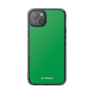 Pigment Green | Handyhülle für iPhone (Clear Impact Case - Magnetisch) 