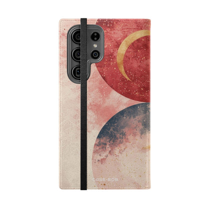 Kultaiset Kaarenpunaiset - Samsung S23 Ultra -lompakkokotelo