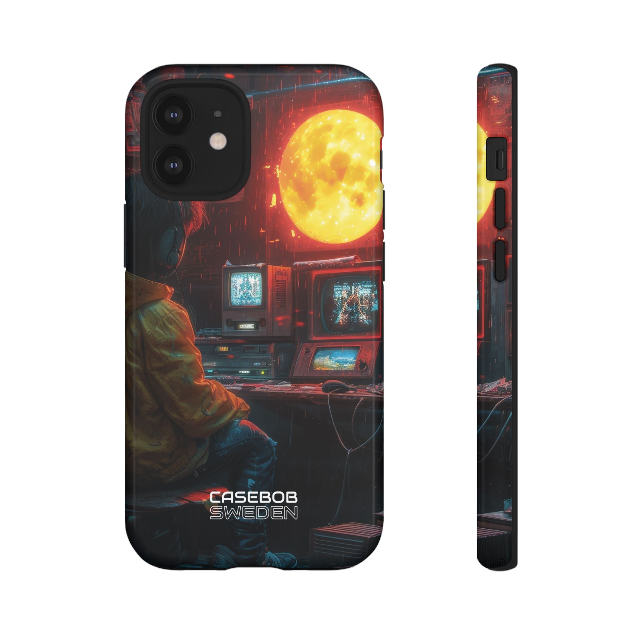 Cyberpunk Rain Room iPhone 12 - Tough