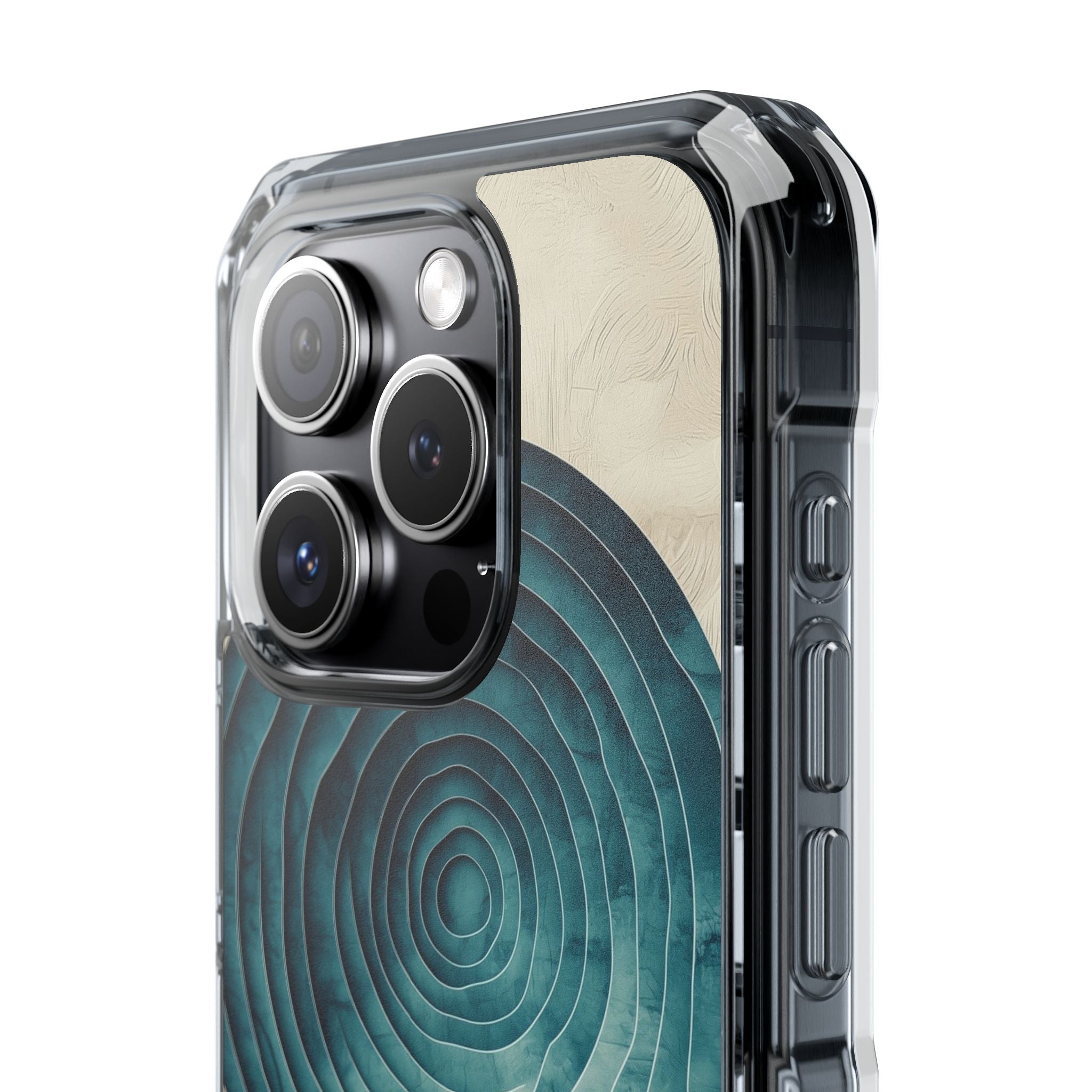 Waves Embrace Circles iPhone Case - Impact
