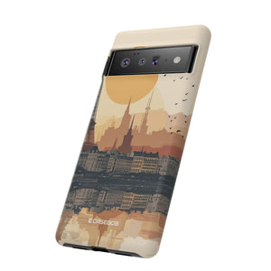 Parisian Sunset Serenity | Protective Phone Case for Google Pixel